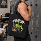 Built Different Frankenstein Gym Eco Tote Bag | Funny Lifting Bag